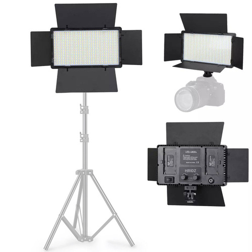 HridZ U600 LED Video Light – Dimmable Bi-Color 2500K-8500K Panel, Remote-Controlled, for Photography, YouTube, Vlogging, and Video Recording with AU P - Main Image