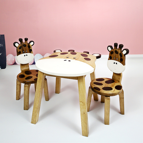 Giraffe Table + 2 Giraffe Chairs Set - Main Image