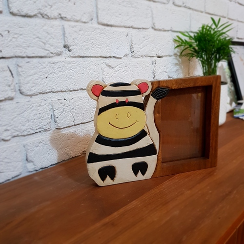 Wooden Photo Frame Zebra - Main Image