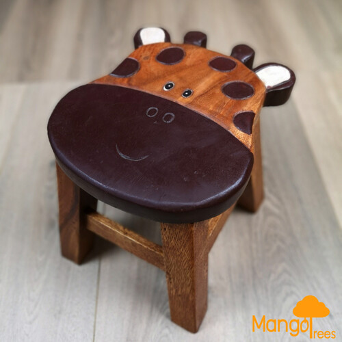 Kids Wooden Stool Giraffe - Main Image