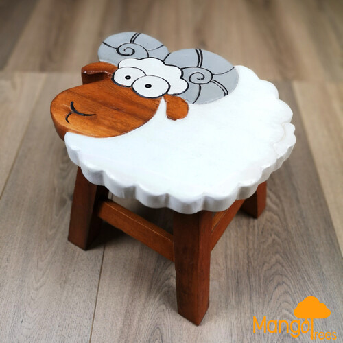 Kids Wooden Stool Ram - Main Image