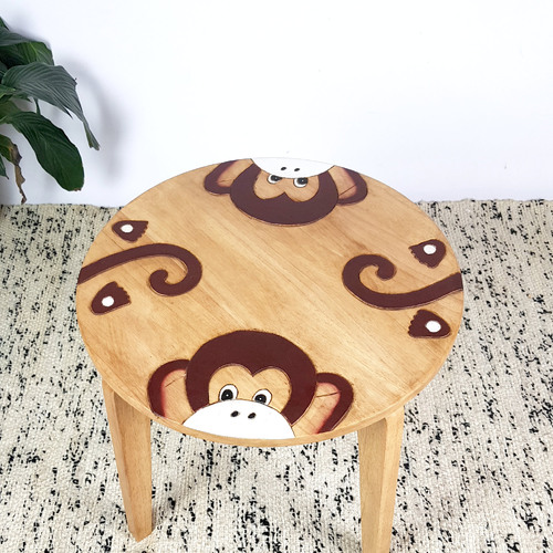 Kids Wooden Table Monkey - Main Image