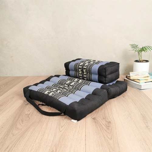 Foldable Meditation Cushion + Seating Block Set BlueEle - Main Image