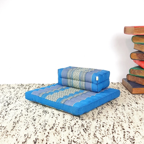 Meditation Cushion + Seating Block Set Blue - Main Image