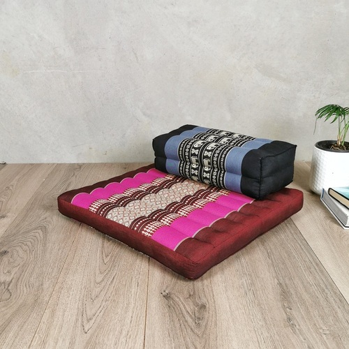 Meditation Cushion + Seating Block Set  StPink-YB-BlueEle - Main Image