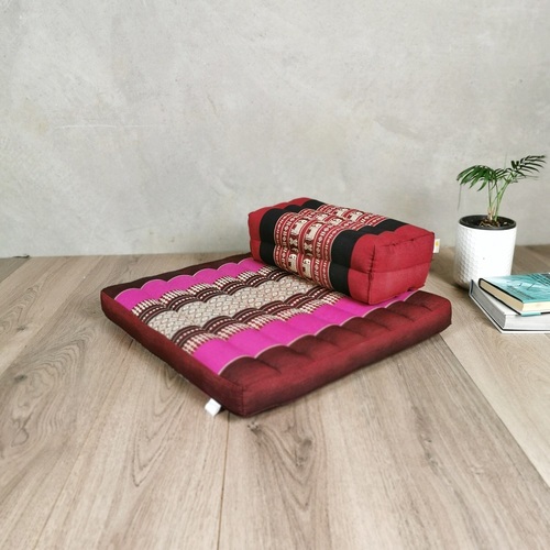 Meditation Cushion + Seating Block Set  StPink-YB-RedEle - Main Image