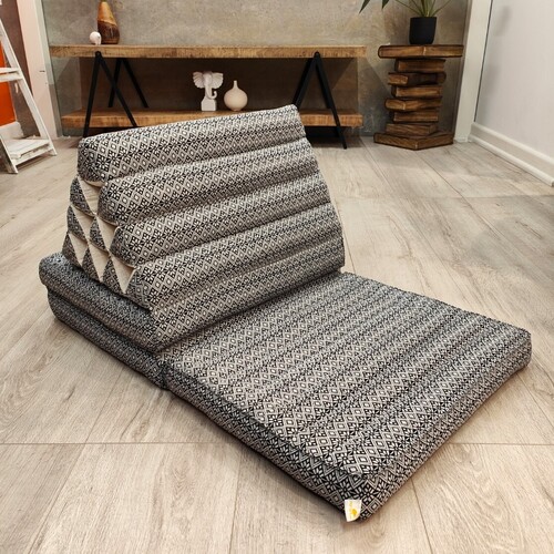 [Large] THREE FOLDS Thai Triangle Pillow Foldout Daybed TTP10Flake - Main Image