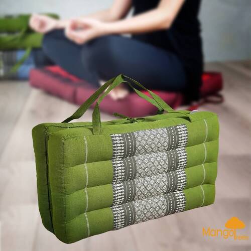 2-Fold Meditation Cushion Yoga Mat Green - Main Image