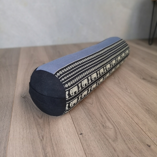 Yoga Bolsters Block Meditation Round Cushion Natural Kapok Filled BlueEle - Main Image