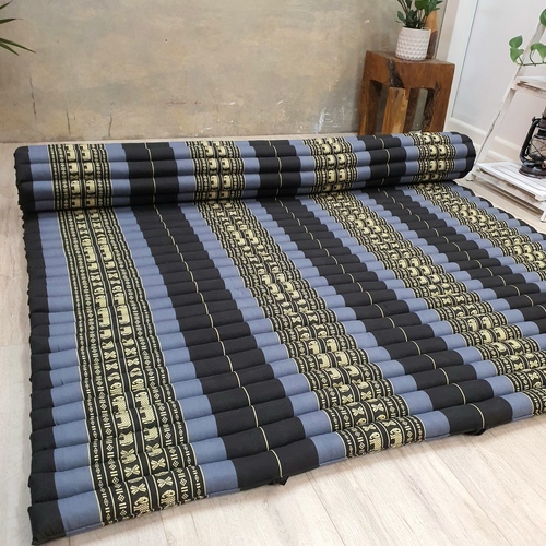 BlueEle Queen Size Thai Kapok Roll Up Mattress Foldout Mat - 200x152 cm - Natural Comfort and Convenience - Main Image