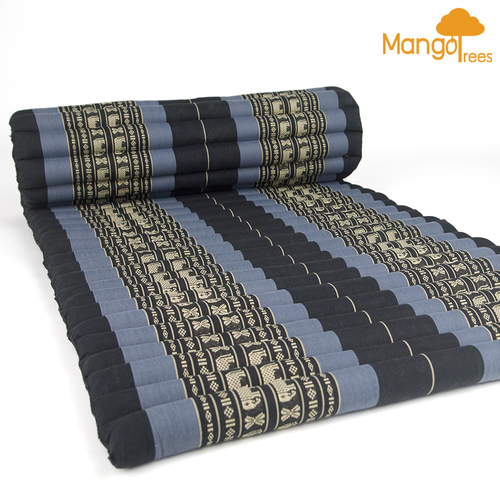 Thai Kapok Roll Up Mattress Foldout Mat BlueEle - Main Image