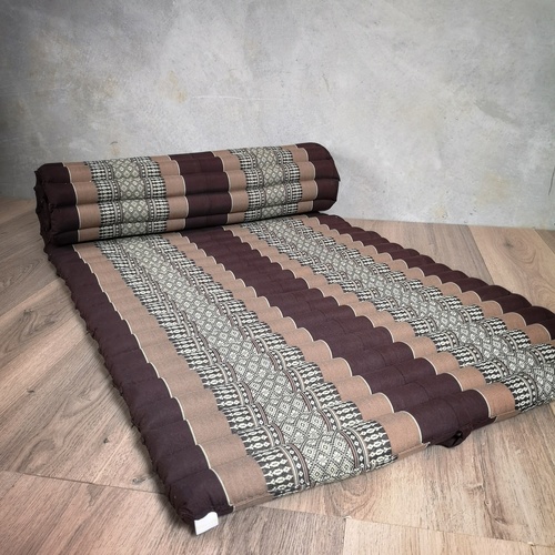 Thai Kapok Roll Up Mattress Foldout Mat Brown - Main Image