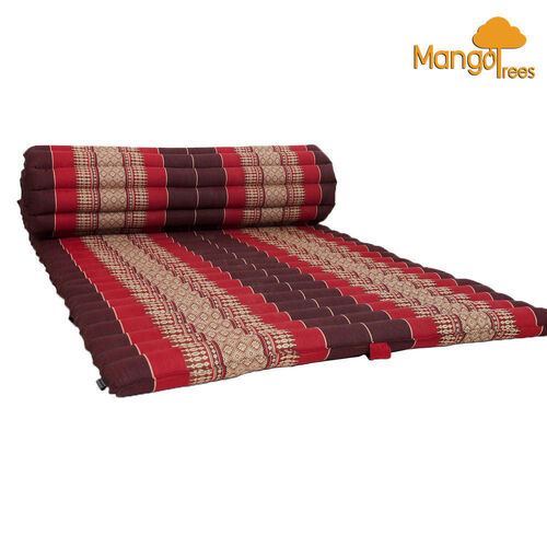 Thai Kapok Roll Up Mattress Foldout Mat Red - Main Image