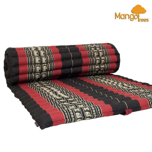 Thai Kapok Roll Up Mattress Foldout Mat RedEle - Main Image