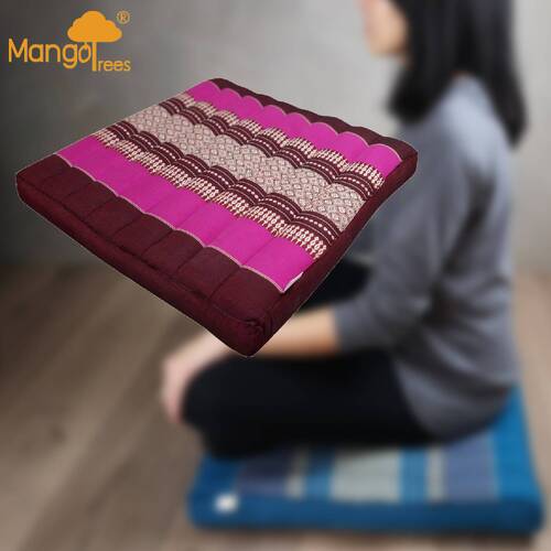 Thai Kapok Meditation Cushion Yoga Seat Pink - Main Image