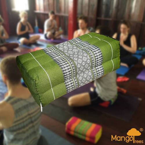 Yoga Block Meditation Cushion Green - Main Image