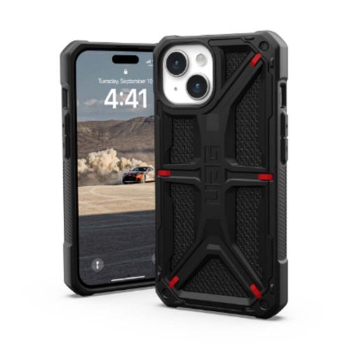 UAG Monarch Kevlar Back Case for iPhone 15 - Black - Main Image
