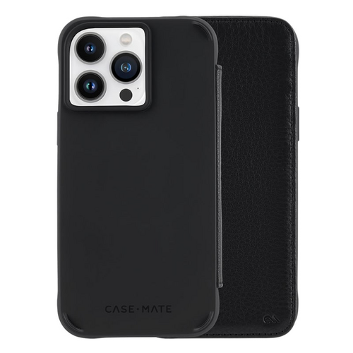 Case-Mate Wallet Folio Case MagSafe for iPhone 14 Pro Max - Black - Main Image