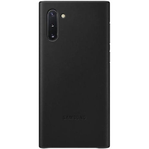 Samsung Galaxy Note 10 Leather Cover Case - Black - Main Image