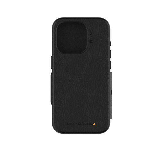 EFM Monaco E-leather Wallet Case Armour With D3O Plus Suits Iphone 15 Pro Max - 6.7" Pro - Black/Spa - Main Image