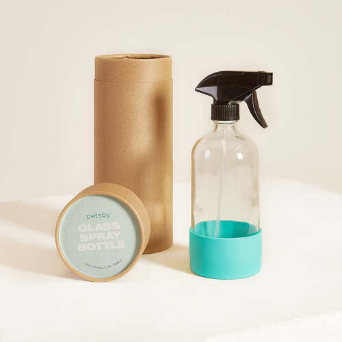 Glass Spray Bottle with Silicone Sleeve - Main Image