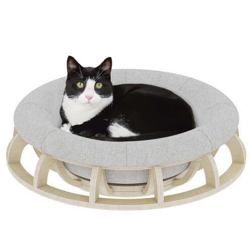 Timber Gyro Cat Nest Bed - Main Image