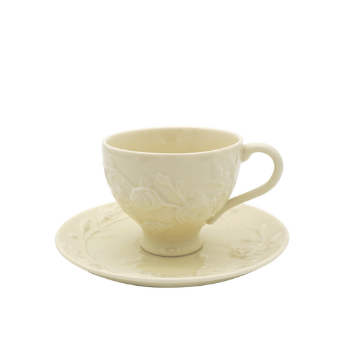 Faubourg Rose Embossed Cup and Saucer - 250ml - Main Image