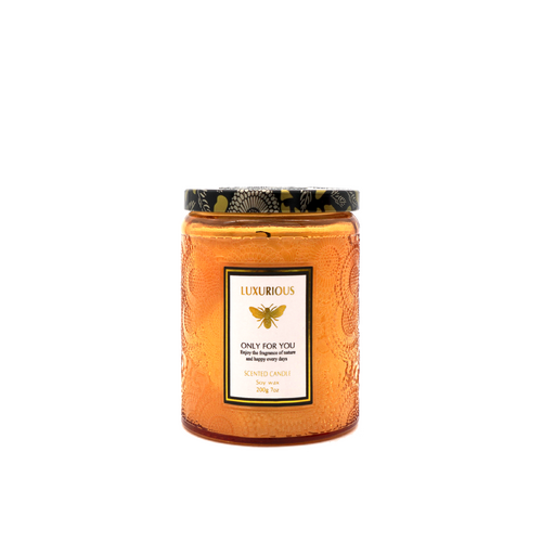 Faubourg Embossed Scented Candle amber - Main Image