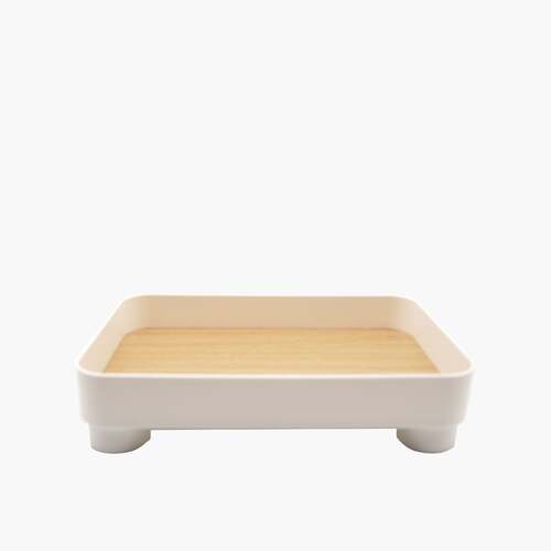 Parthenon White Square Tray - Main Image