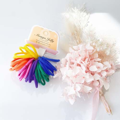 MANGO JELLY Kids Hair Ties (3cm) - Ring Retro - One Pack - Main Image