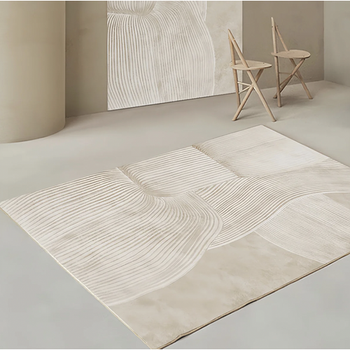 Wabi-Sabi style- white Imitation Cashmere Rug 200cm＊300cm - Main Image