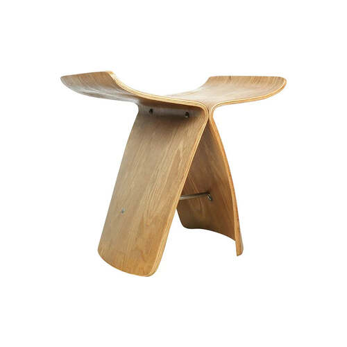 NNEOBA Creative Wood Butterfly Stool - Main Image