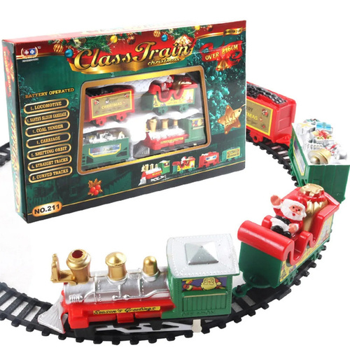 Realistic Christmas Electric Train Set - Main Image