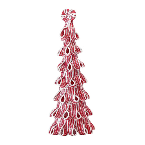 Desktop Miniature Christmas Tree with Candy Cane Top - Main Image