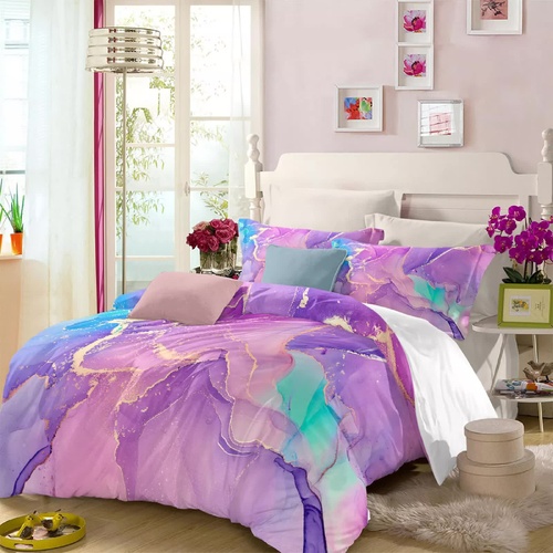 Modern Stripes Duvet Cover Set - Wrinkle-Resistant Material-Double - Main Image