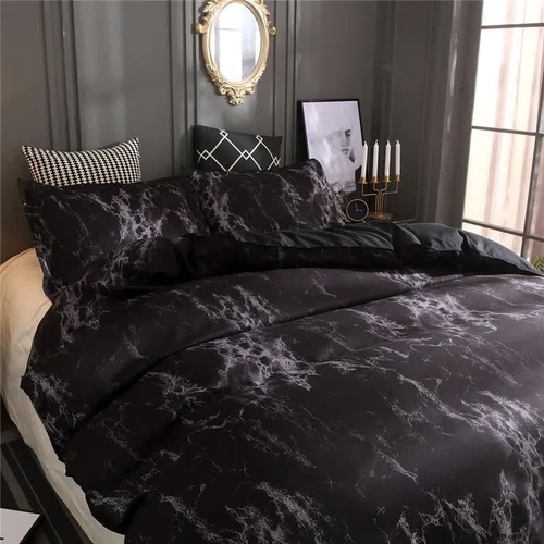 Bold Geometric Print Duvet Cover Set - Eco-Friendly Material-Single - Main Image