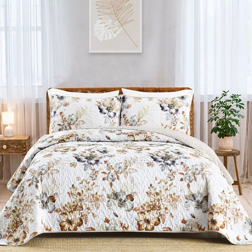 Zen Quilted bedspread and pillowcovers set: Find Your Inner Peace - Queen size - Main Image