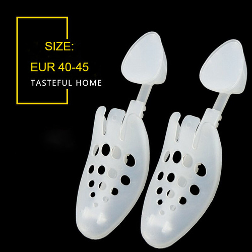 Adjustable Transparent Shoe Tree Stretcher, Size EUR 40-45 (One Pair) - Main Image