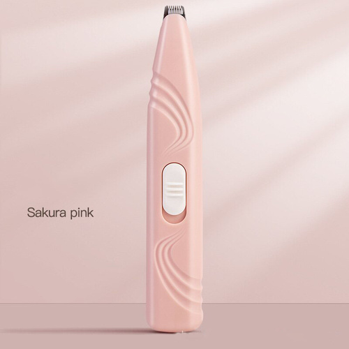 Portable Pet Hair Trimmer in Sakura Pink with Precision Blade and Ergonomic Design - Main Image