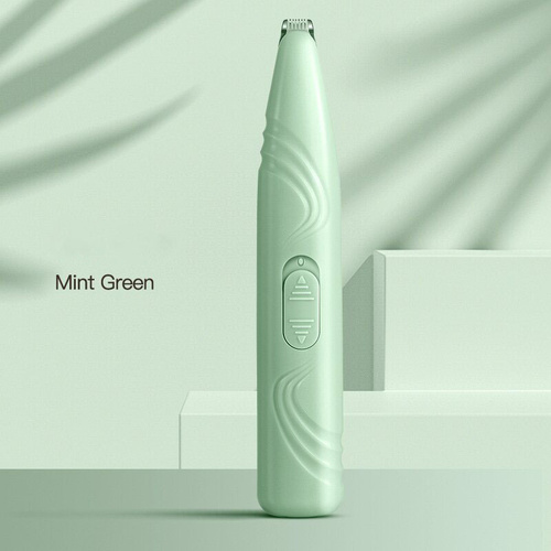 Portable Pet Hair Trimmer in Mint Green with Precision Blade and Ergonomic Design - Main Image