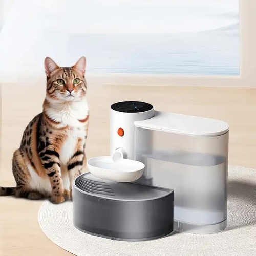 Smart Pet Water Dispenser - Tilted Design, Fresh Water Supply, Automatic Water Bowl for Cats and Dogs - Main Image