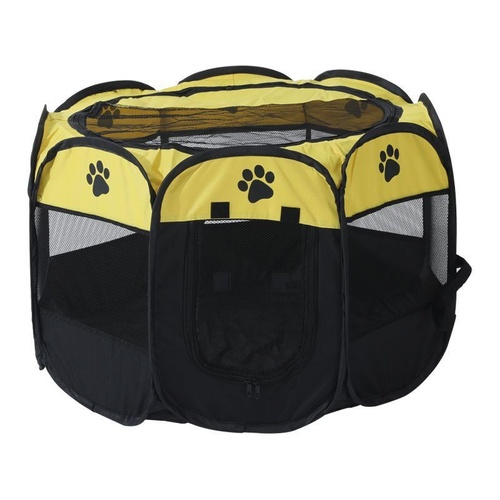 Portable Pet Playpen with Oxford Cloth, Foldable Octagon Dog & Cat Tent, Indoor & Outdoor Use  size 74*74*43cm - Main Image