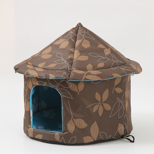 Outdoor Waterproof Cat House - Insulated, Weatherproof, Warm Shelter for Cats, Ideal for Winter Protection,Size: L 45*41cm - Main Image