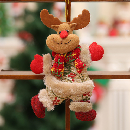 12pcs Dancing pendant elk for Christmas tree - Main Image