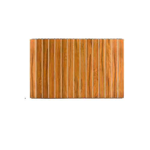 Folding 8-inch aluminum alloy table board 86*55*1cm-wood grain color - Main Image