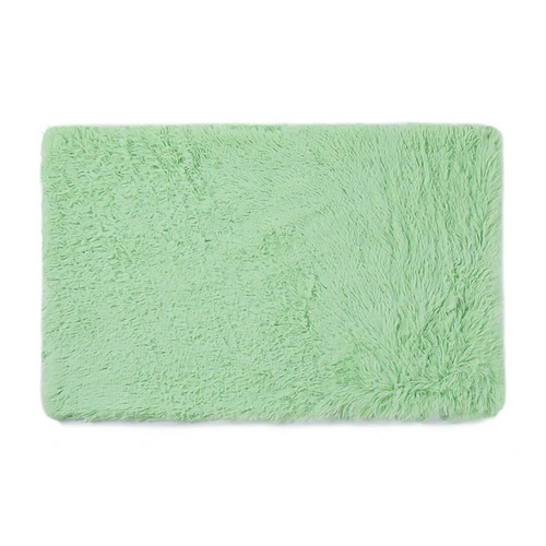 Fluffy Pet Blankets-Soft Faux Fur, Anti-Anxiety Cozy Throws for Cats and Dogs, M 80*55cm apple green - Main Image