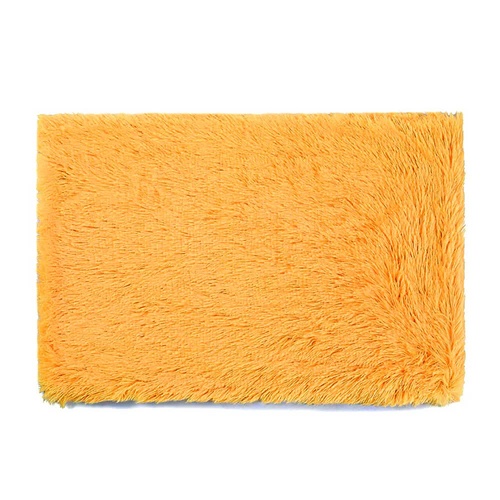 Fluffy Pet Blankets-Soft Faux Fur, Anti-Anxiety Cozy Throws for Cats and Dogs, M 80*55cm golden yellow - Main Image