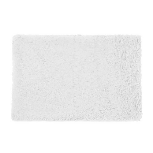 Fluffy Pet Blankets-Soft Faux Fur, Anti-Anxiety Cozy Throws for Cats and Dogs, M 80*55cm White - Main Image