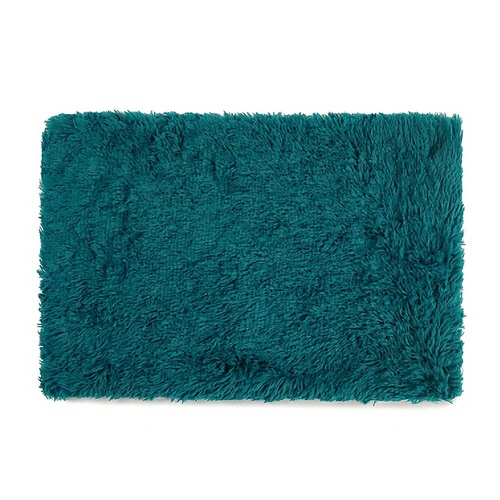 Fluffy Pet Blankets-Soft Faux Fur, Anti-Anxiety Cozy Throws for Cats and Dogs, M 80*55cm cyan blue - Main Image
