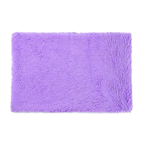 Fluffy Pet Blankets-Soft Faux Fur, Anti-Anxiety Cozy Throws for Cats and Dogs, M 80*55cm Purple - Main Image